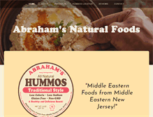 Tablet Screenshot of abrahamsnatural.com